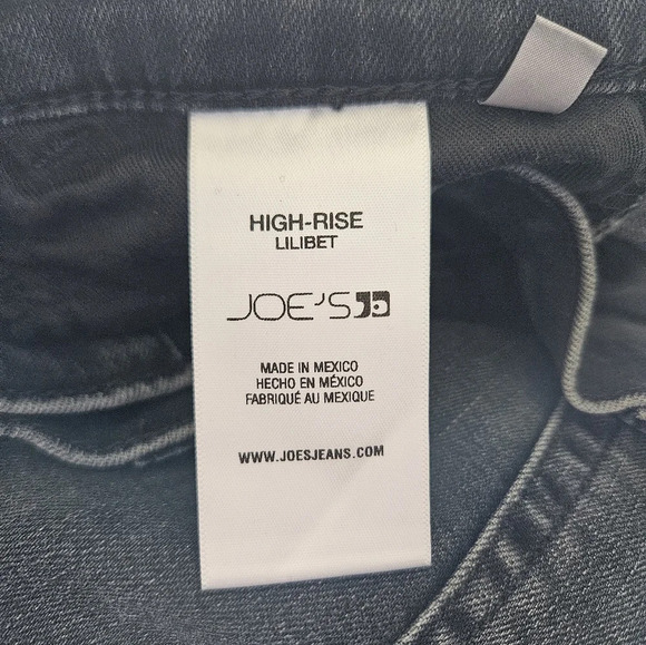 Joe's Womens High Rise Lilibet Straight Leg Jeans Sz 25x27 Distressed Stretch - Picture 12 of 14